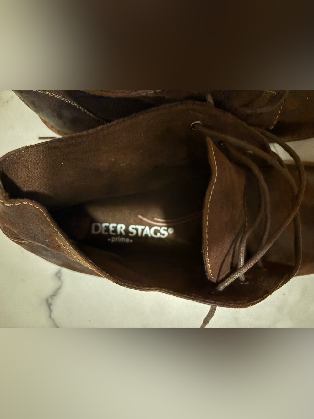 Deer Stags Brown Suede Chukka Boots - Lace-Up Casual(NOTE:13M)